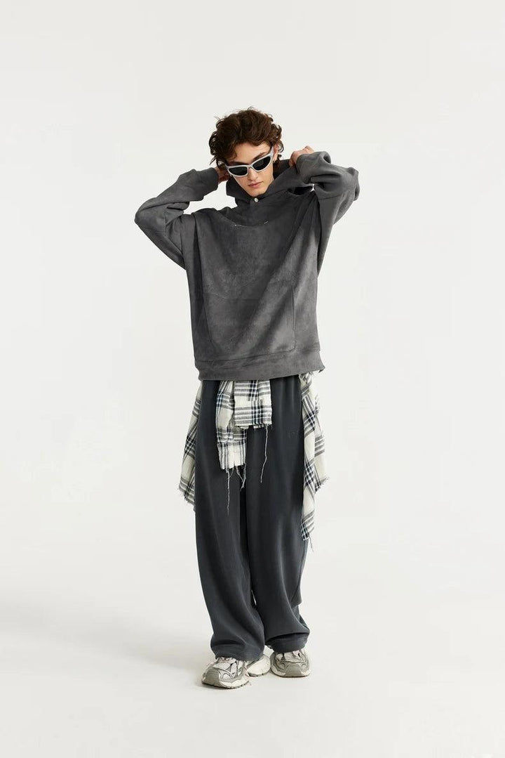 Thick Fleece Straight Leg Pant     - VONVEX