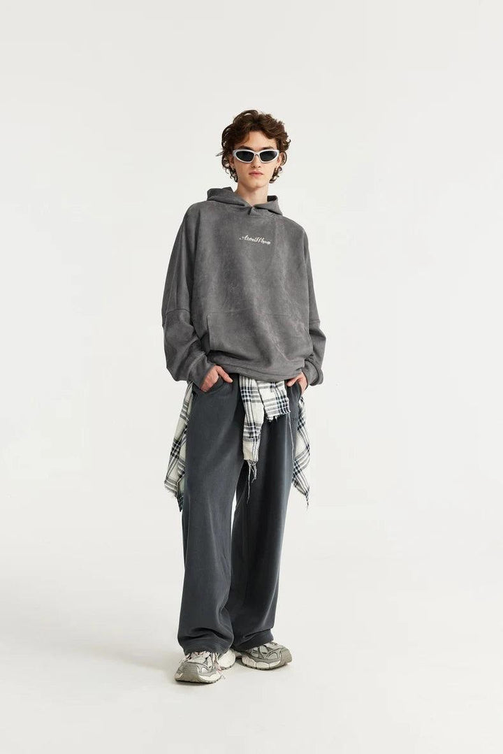 Thick Fleece Straight Leg Pant     - VONVEX