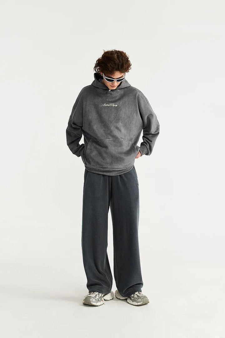 Thick Fleece Straight Leg Pant     - VONVEX