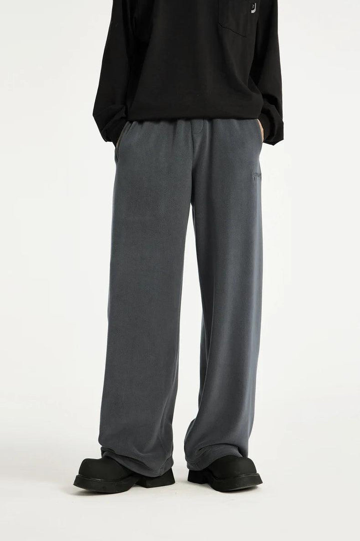 Thick Fleece Straight Leg Pant     - VONVEX