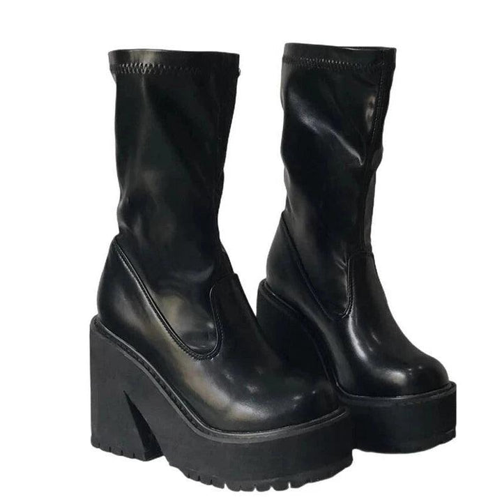 Women's Ankle Rubber Boots  Black 35  - VONVEX