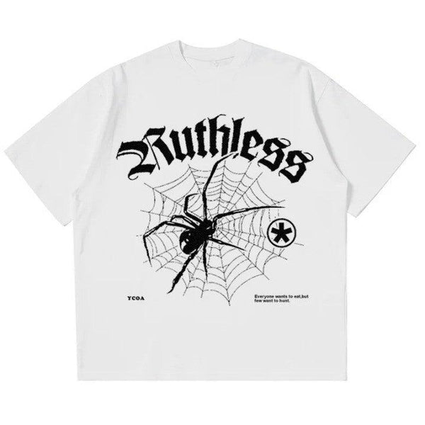 Y2K Gothic Spider T-Shirt - VONVEX