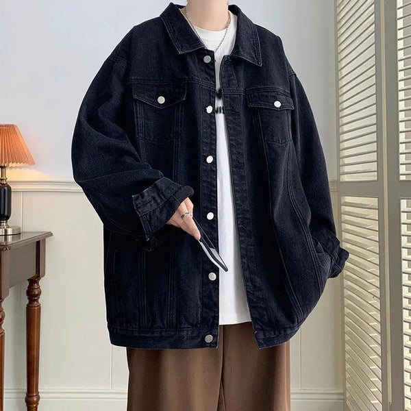 Denim Jeans Jacket With Multi-pockets - VONVEX