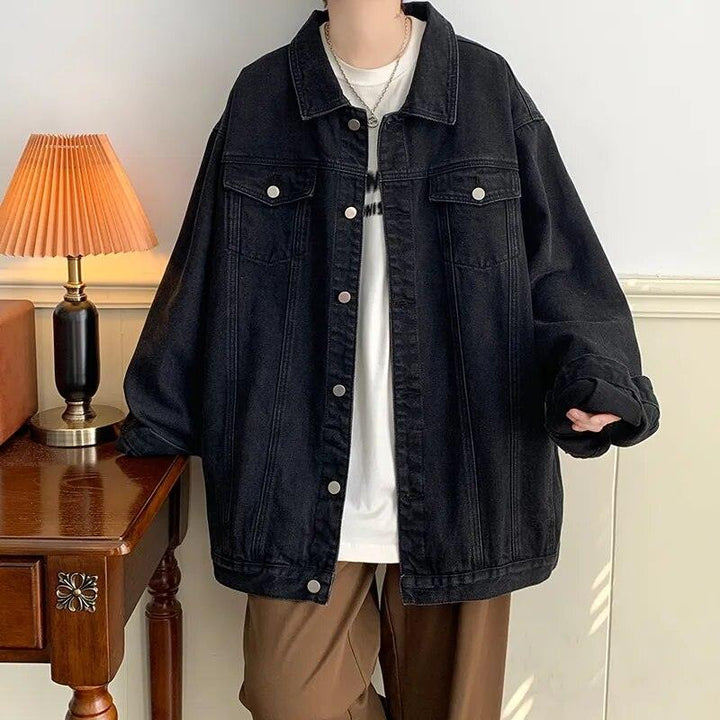 Denim Jeans Jacket With Multi-pockets - VONVEX
