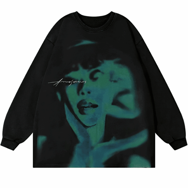 Psycho Girl Sweatshirts  Black M  - VONVEX