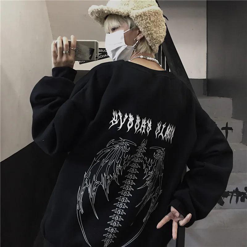 Grunge Oversized Hoodie VONVEX