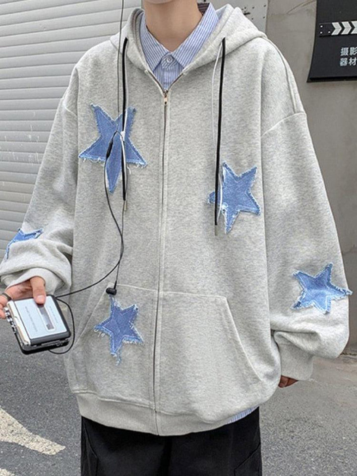 Y2k Star Hoodie     - VONVEX