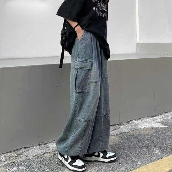 Y2K Trousers Baggy Jeans - VONVEX